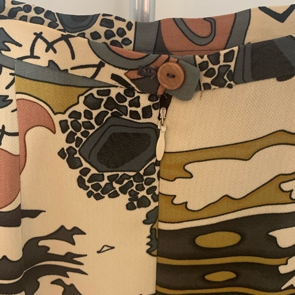 LAST ONE AVAILABLE!! - Womens Harve Bernard Floral Nude Toned Skirt Size 10 - Picture 3 of 10